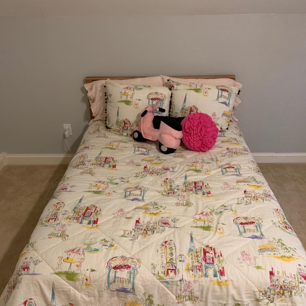 Paris themed full size bedding